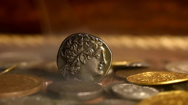 Tetradracma of Ptolomeu IX Ancient Egypt Coin and other coins