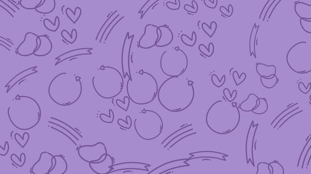 Abstract Pattern Doodle Background for Video Frames.