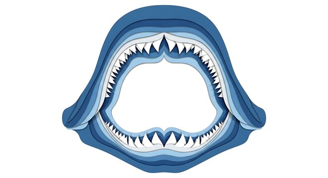 Shark jaw illustration