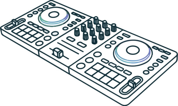 Adobe Illustrator Artwork abstract dj controller 