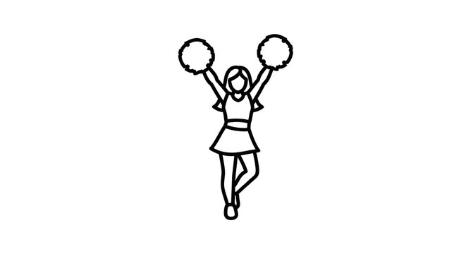 Cheerleader silhouette