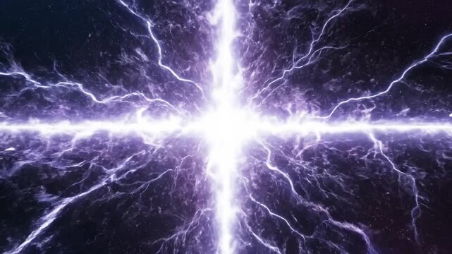Bright Plasma Discharge Radiating Powerful Energy