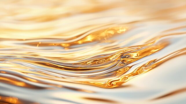 Golden reflection of a trophy captured in a polished surface, symbolizing victory and pride.