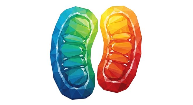 Abstract illustration of cellular structures