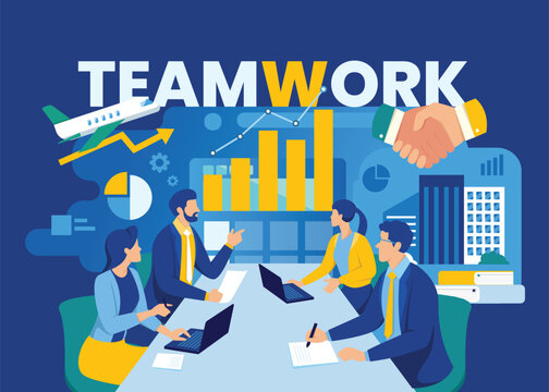 Team Work Design Vector Illustration