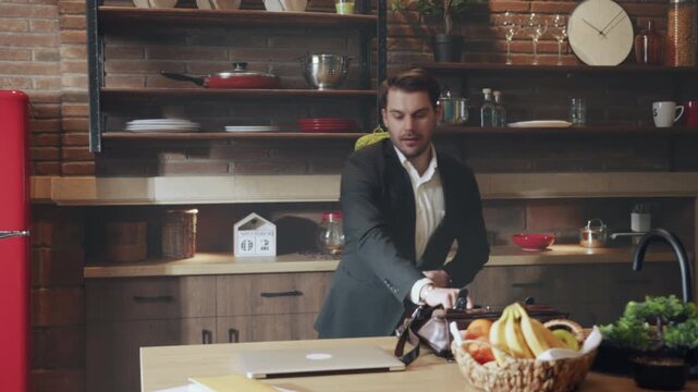 Man working diligently, Focused professional at desk, Businessman concentrating on task in workspace setting