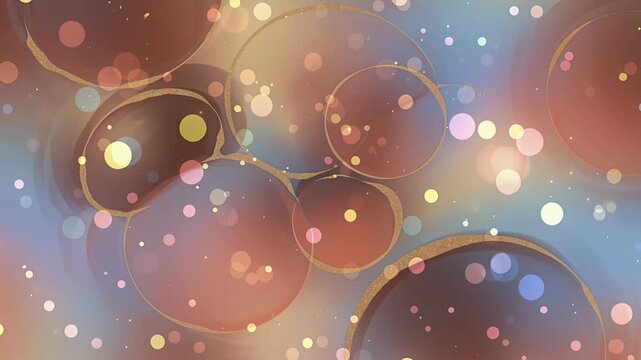 bokeh bubbles colorful glow abstract background video
