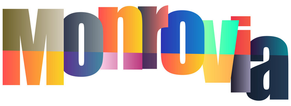Colorful Gradient Text Logo Design Featuring City Name Montrova