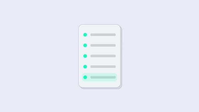 3D Document Task Management UI Element