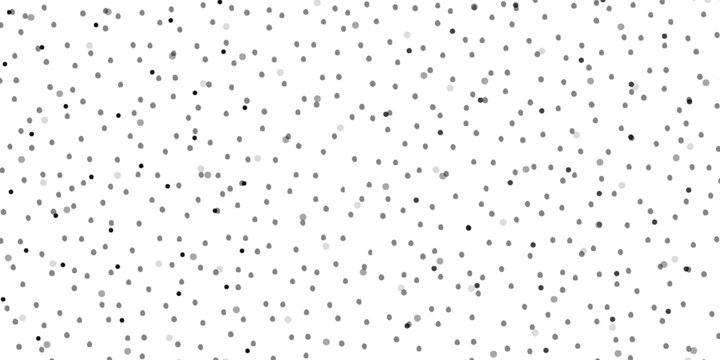 Seamless polka dot pattern. Vector pattern with black circles on white background.