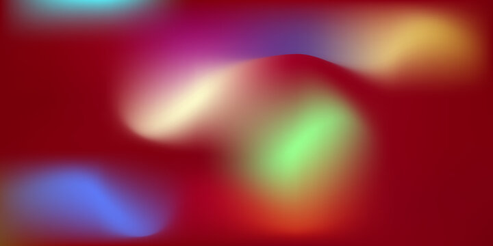 Abstract blurred background with vibrant colors including red green blue and yellow hues