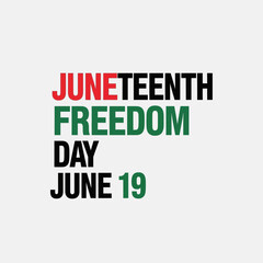 Fototapeta premium Juneteenth Freedom Day June 19 A Celebration of Emancipation and Black Liberation