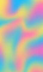Obraz premium Fluid Rainbow Gradient Background, Holographic background, Smooth Color Wave Abstract Design