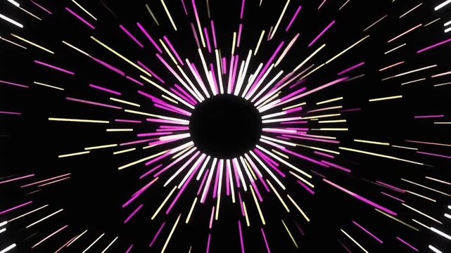 Minimalist Circle Burst Motion Graphics