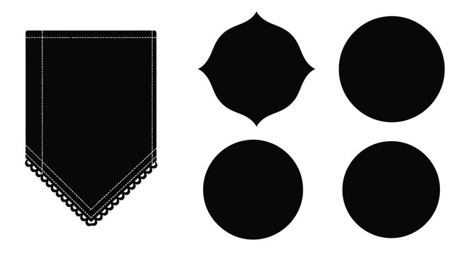 This image displays a collection of five black star shaped forms against a white background showcasing a striking silhouette high quality professional detailed modern