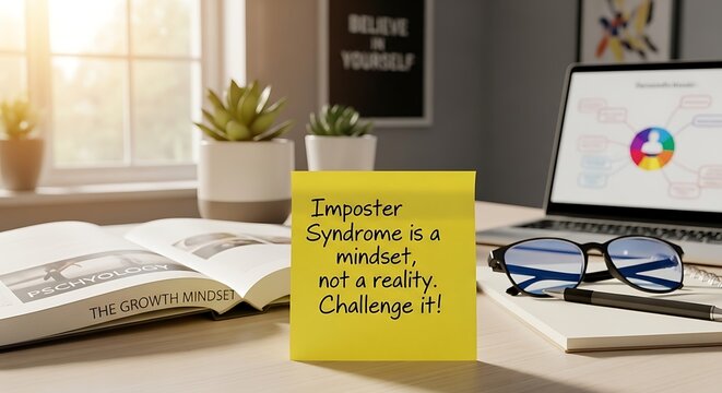 Imposter Syndrome Workspace Motivation.