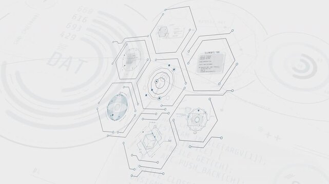 Infographics visualizing a multi-process data management and analysis system