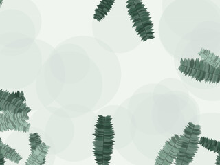Exotic Palm Leaves Botanical Pattern Background © iushakovsky