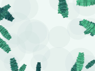 Palm Leaves Summer Vacation Pattern Background © iushakovsky