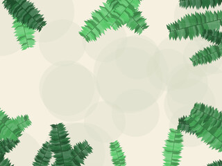 Palm Leaves Tropical Pattern Jungle Background © iushakovsky