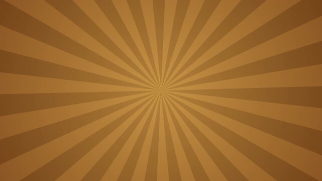 brown retro sunburst background rotates slowly in a clockwise motion