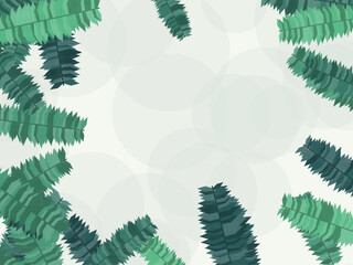 Palm Leaves Summer Vacation Pattern Background © iushakovsky