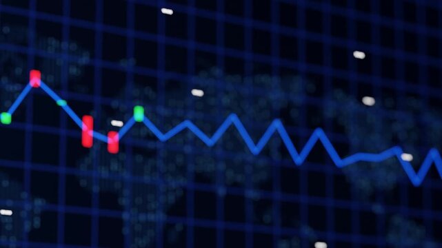 Trade Market Candle Line Animation