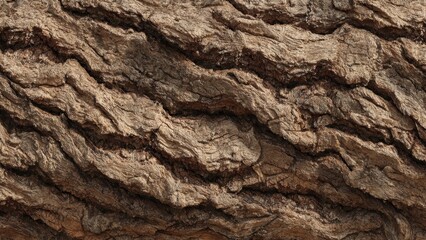 Naklejka premium Rugged Tree Bark Texture Close-up