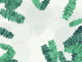 Palm Leaves Summer Vacation Pattern Background © iushakovsky