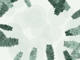 Palm Leaves Summer Vacation Pattern Background © iushakovsky