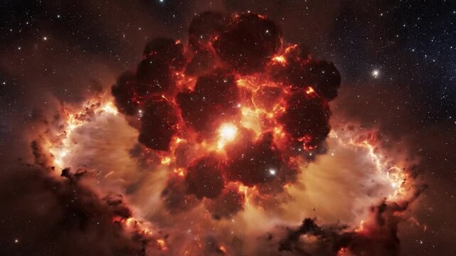 Cosmic Supernova Explosion Ignites Brightly in Deep Space