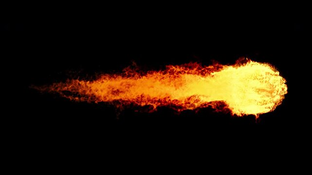 VFX Fireball Middle Size 5 Seconds Loop 30fps Angle1