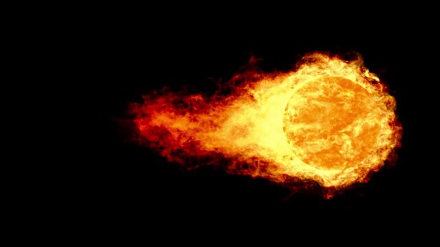 VFX Fireball Large Size 5 Seconds Loop 30fps Angle2