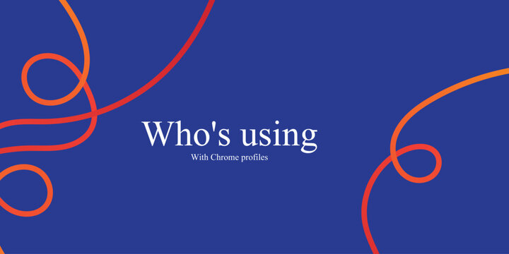 Abstract blue background with red swirls and white text 'who's using swiftui '