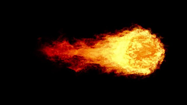 VFX Fireball Large Size 5 Seconds Loop 30fps Angle1