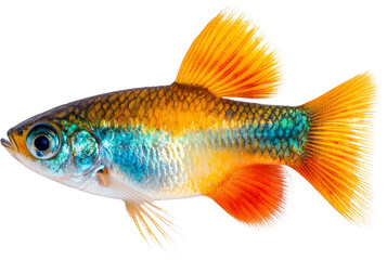 Fototapeta premium Colorful fish tropical fish freshwater fish aquarium fish isolated