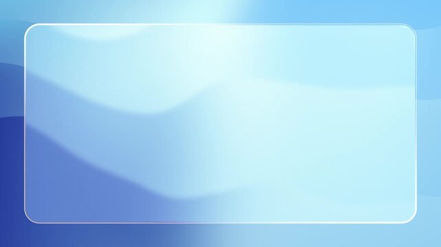 Liquid Glass and Blue Wavy Gradient Loop Background Animation