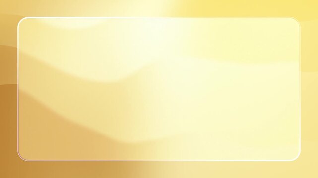 Liquid Glass and Yellow Wavy Gradient Loop Background Animation