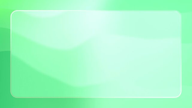 Liquid Glass and Green Wavy Gradient Loop Background Animation