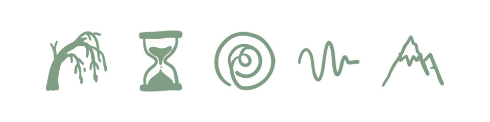 Nature and time icon set © liubomir118809