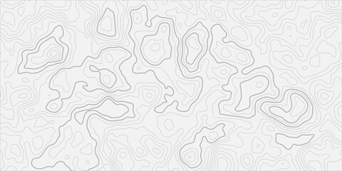 Obraz premium Modern Minimal Topographic Contour Line Pattern with Elegant Line Composition Geographic Elevation Surface Texture Background with Seamless Abstract Design