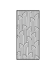 Laser and CNC cutting panels template. Decorative die-cut pattern © MdMostakin