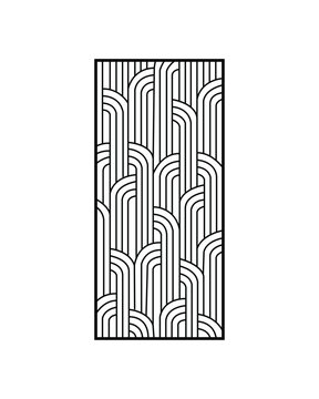 Laser and CNC cutting panels template. Decorative die-cut pattern