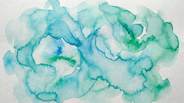 水彩絵具が優雅に広がるループ動画背景素材
