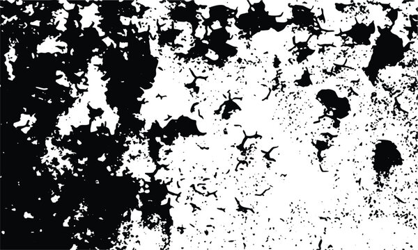 Black and white grunge texture with abstract splatters and spots