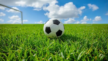 Fototapeta premium Soccer on the lush turf.