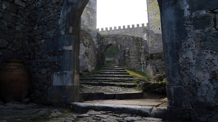 Leiria, Portugal. Leiria Castle was built in a dominant position to the north, overlooking the town and the River Lis. © Andreia