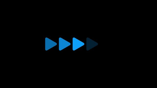 Dark Teal Play Button Icon on Black Background with Subtle Glow and Shadow Keywords: play button, media, video, audio, music, start, go, forward, next, control, interface, symbol, icon, graphic