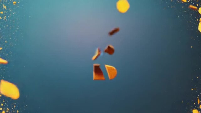 Broken bitcoin symbol.