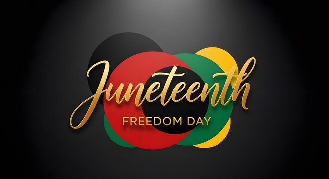 Celebrating juneteenth a vibrant tribute to freedom day and african american emancipation with bold colors